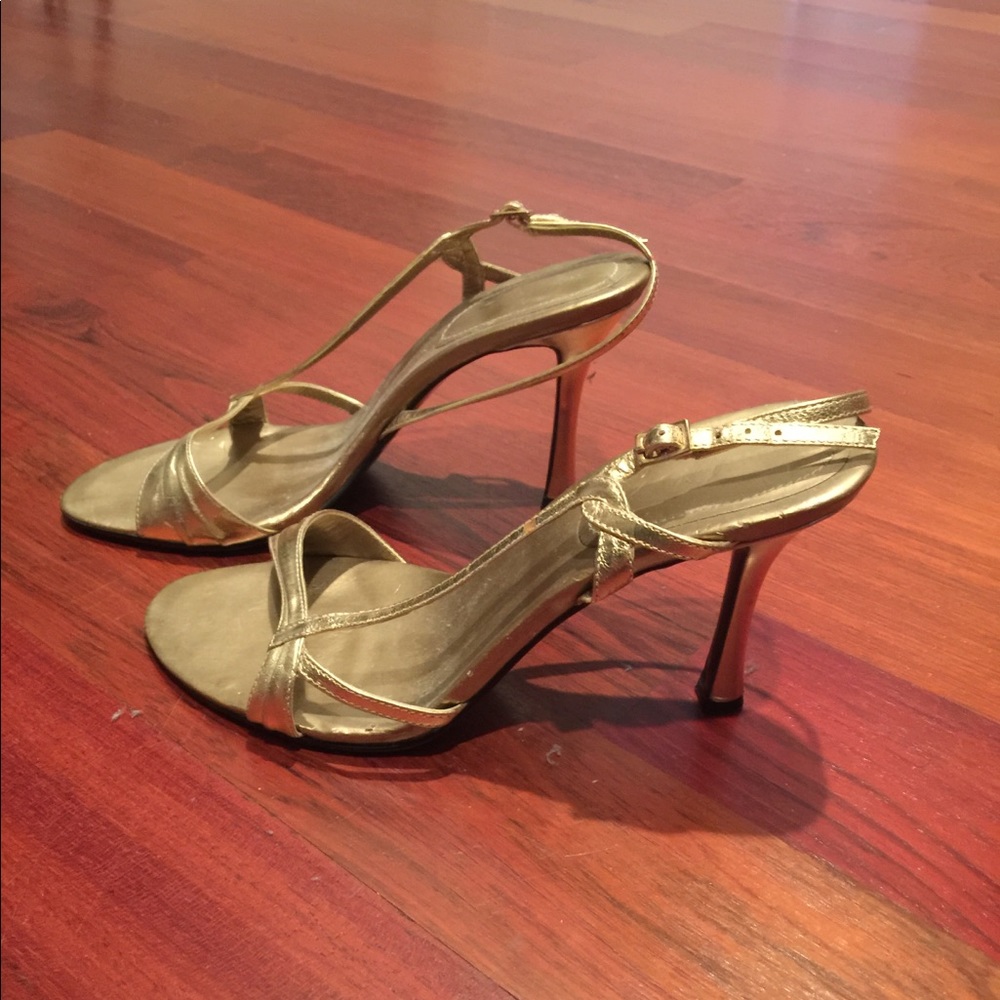 Nine West Gold High Heel Dress Shoes
